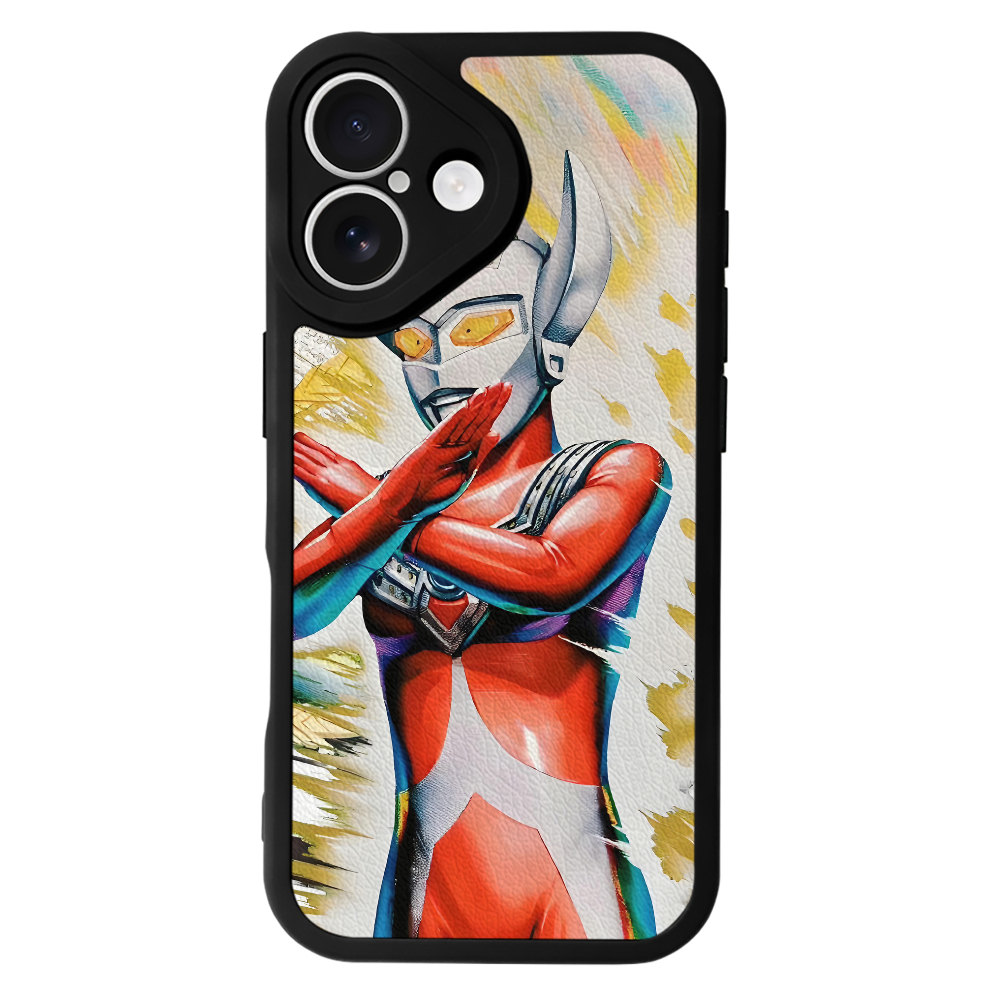 （画像用） ウルトラマン Ultraman 【iPhone 16シリーズ対応】シリコンスマホケース（レザー調） 材質：シリコン